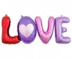 Balon foliowy napis LOVE 29x74 cm BF-LTLV