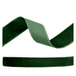 Tasiemka welurowa 15mm butelkowa zieleń 10m 1 sztuka TW15-012B