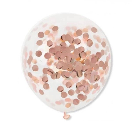Balony na 8 urodziny różowe złoto zestaw 21 sztuk A28