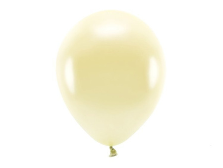 Balony Eco 26cm metalizowane słomkowe 100 sztuk ECO26M-084S-100x