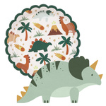 Talerzyki serwetki Dinozaury Dino Party papierowe zes-DINO7
