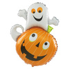 Balon na Halloween dynia i duch foliowy 1 sztuka 460444