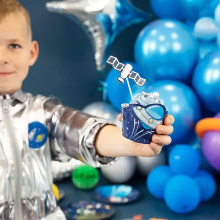 Papilotki do babeczek Kosmos Space Party 8 sztuk 129883