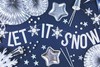 Baner świąteczny Let it snow biały 170cm 1szt. GRL52-008