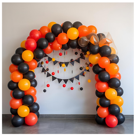 Balony pastelowe czarne pomarańczowe żółte czerwone 30cm 20 sztuk ZB22