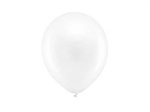 Balony Rainbow 23cm metalizowane białe 100 sztuk RB23M-008-100x