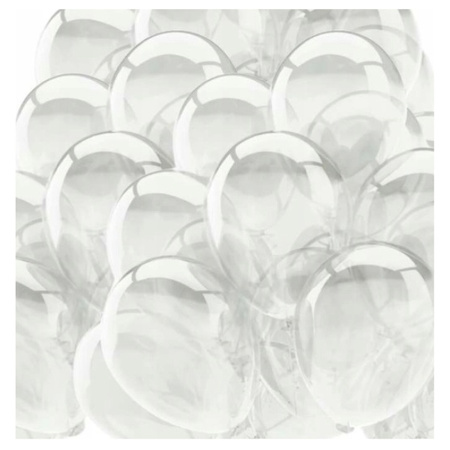 Balony przezroczyste bezbarwne 27cm 20 sztuk SB12C-099-20x
