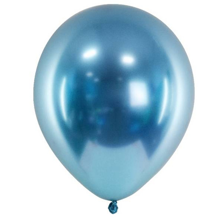 Balony niebieskie Glossy 30 cm lateksowe 10 sztuk CHB1-001-10