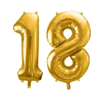 Zestaw na 18 urodziny dekoracje girlanda balony tło ścianka zes-18-4