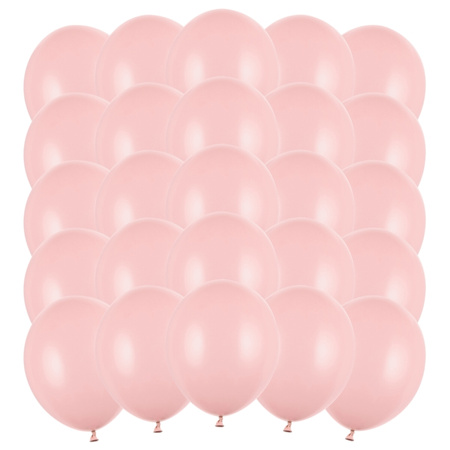 Balony różowe pastelowe jasny róż 5 cali 12 cm strong 25 sztuk SB5P-081B-25x