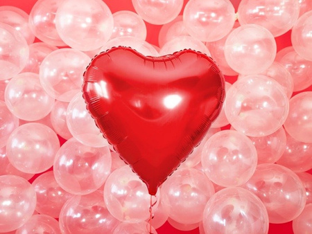 Balony serca czerwone 61 cm foliowe 10 sztuk FB23M-007-BOX-10x