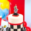 Świeczka na tort cyfra 1 Wyścigówki Race On 1 sztuka 169230