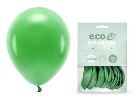 Balony Eco 30cm pastelowe zielona trawa 10 sztuk ECO30P-101-10