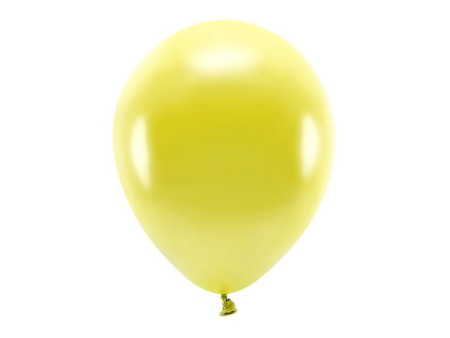 Balony Eco 26cm metalizowane żółte 100 sztuk ECO26M-084-100x