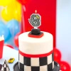 Świeczka na tort cyfra 8 Wyścigówki Race On 1 sztuka 169308