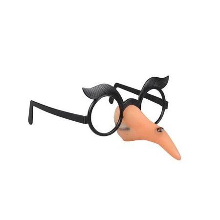 Okulary z nosem czarownicy Halloween 1 sztuka SR4442
