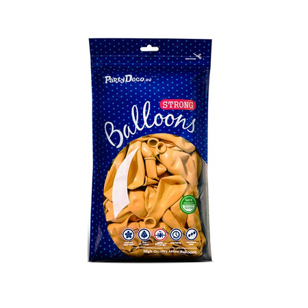 Balony żółte pastelowe 23cm 9 cali Strong 100 sztuk SB10P-009-100x