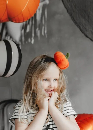 Opaska na Halloween dynia 1 sztuka OP58