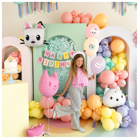 Balony Koci Domek Gabi 30cm lateksowe 6 sztuk SB14P-348-000-6