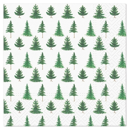 Serwetki świąteczne choinki 33 x 33 cm 20 sztuk SDL020300