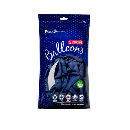 Ciemnoniebieskie balony pastelowe 12 cm 100 sztuk SB5P-083C-100x