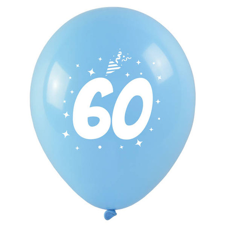 Balony na 60 urodziny kolorowe 3 sztuki KB2037-60-9944