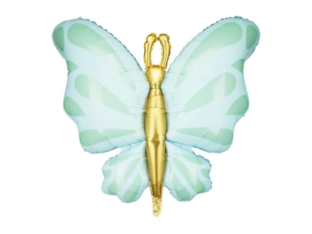 Balon foliowy Motyl 69cm miętowy 1 sztuka FB248-103