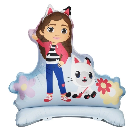 Balony Koci Domek Gabi urodziny foliowe 3 sztuki zes-GABI14