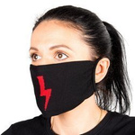 Maseczka bawełniana na twarz Piorun czarna 1 szt 608885