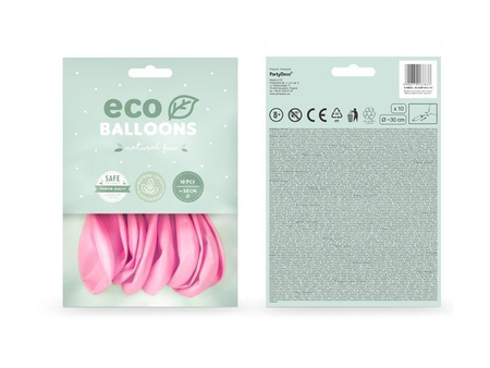 Balony Eco 30cm pastelowe jansoróżowe 10 sztuk ECO30P-081J-10