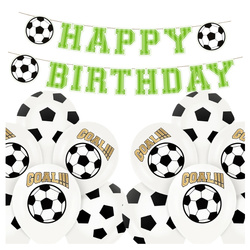 Balony baner Piłka nożna napis Happy Birthday na urodziny zes-PN2