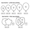 Butla z helem na max. 30 balonów błękitna BZH1-30-011