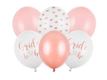 Balony różowe Bride To Be na Wieczór Panieński 30cm 6 sztuk SB14P-328-000-6