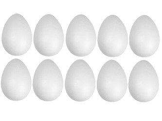 Jajka styropianowe 9cm 10 sztuk IM