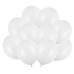 Białe balony pastelowe 12cm 5 cali Strong 10 sztuk SB5P-008-10x