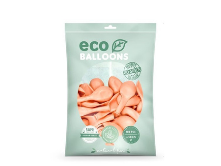 Balony Eco 26cm metalizowane brzoskwiniowe 100 sztuk ECO26M-075-100x