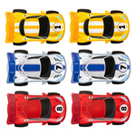 Talerzyki papierowe urodzinowe Wyścigówki 23cm 6 sztuk 168905