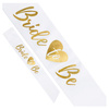 Szarfa Bride to be biała 75cm 1szt SWP4-008
