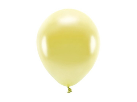 Balony Eco 26cm metalizowane jasnozłote 10 sztuk ECO26M-019j-10