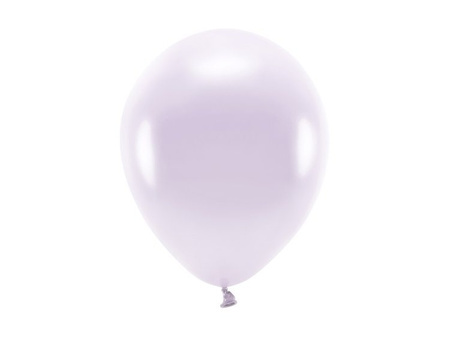 Balony Eco 30cm metalizowane liliowe 10 sztuk ECO30M-004-10