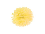 Pompon bibułowy 25cm żółty 1szt pp25-084