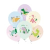 Balony urodzinowe Dinozaury 27cm 6 sztuk 400854