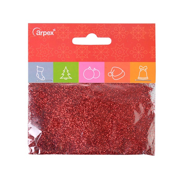Brokat sypki czerwony w opakowaniu 15g BN0897CZE
