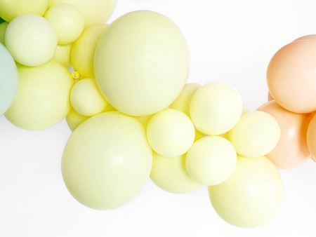 Balony żółte jasne pastelowe 23cm 9 cali Strong 100 sztuk SB10P-084J-100x