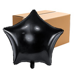 Balony foliowe gwiazdki czarne 48cm 50 sztuk FB3M-010-KARTON-50x