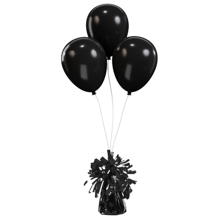 Obciążnik do balonów ciężarek czarny 130g Partydeco 1 sztuka CZ1-010