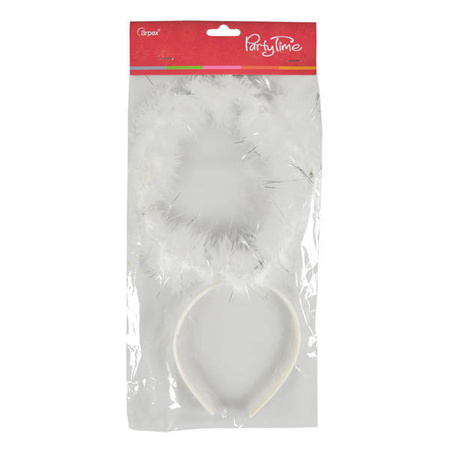 Opaska na głowę aureola aniołka aureolka 16cm 1 sztuka SK4948
