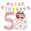 Balony na 5 urodziny Koci Domek Gabi zestaw zes-GABI21