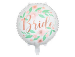 Balon foliowy na Wieczór Panieński Bride w kwiaty 45cm 1 sztuka FB140