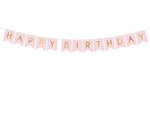 Baner urodzinowy Happy Birthday różowy 175cm 1szt. GRL57-081J